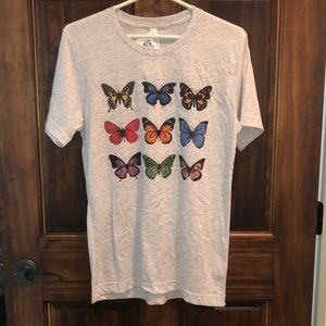 NWT- Bella Canvas butterfly graphic tee, size small